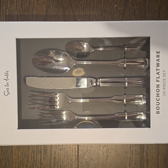 ❤️BUY 2 GET 1 FREE  Sur La Table Bouchon 20-Piece Flatware Set - Picture 12 of 12